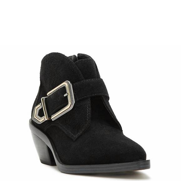 NEW VINCE CAMUTO women's ashena ankle bootie in black - Picture 2 of 4